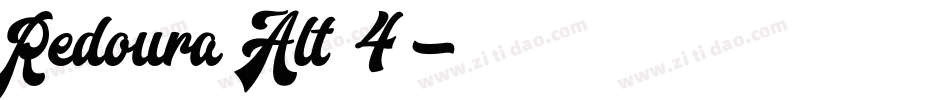 Redoura Alt 4字体转换